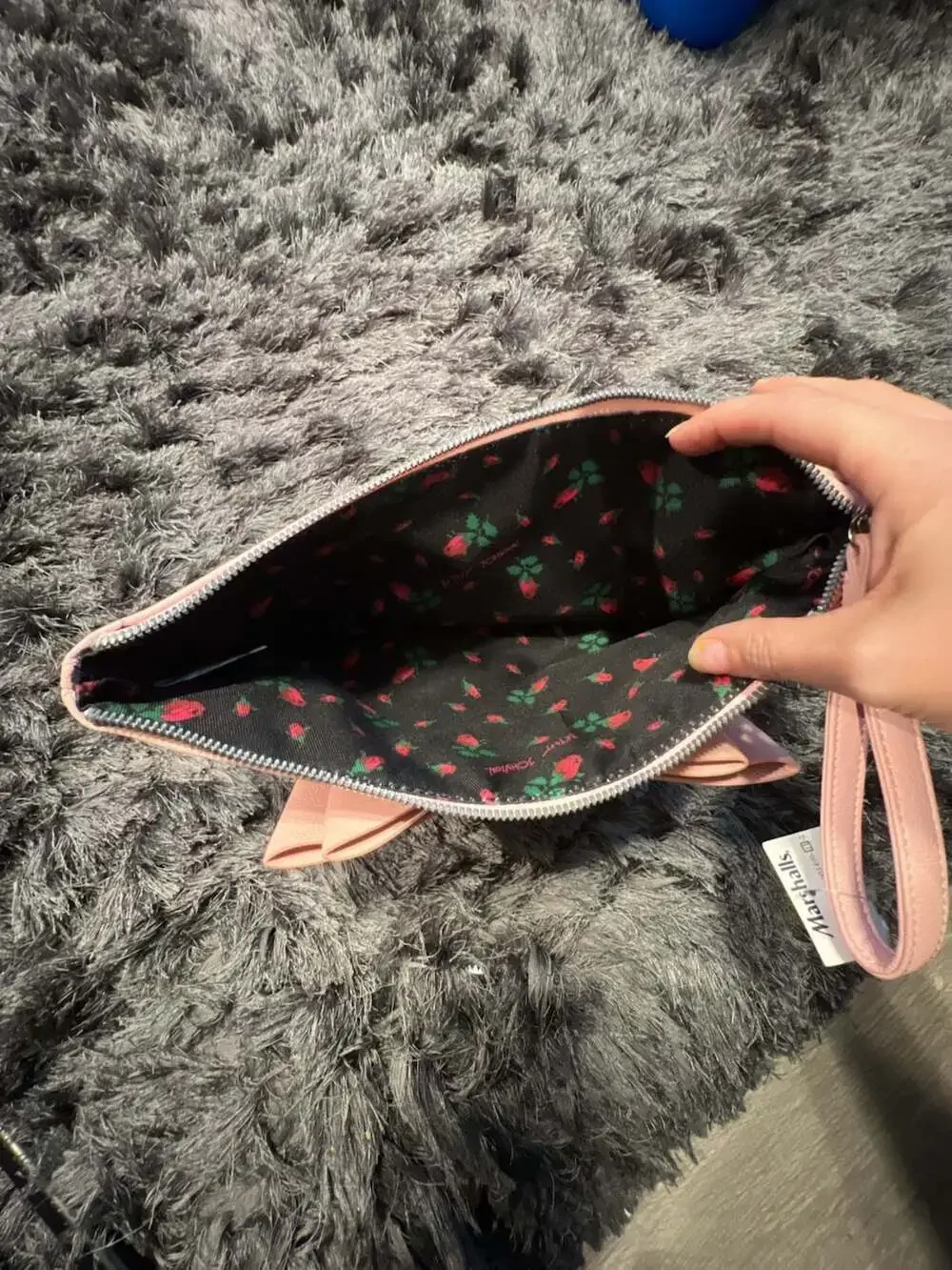 Betsey Johnson Blush Pink Big Bow Wristlet
